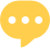 Haloed professional networking yellow chat icon